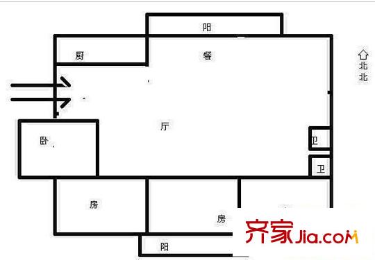 閩發(fā)西湖廣場戶型圖閩發(fā)西湖 4室 戶型圖 4室2廳2衛(wèi)1廚