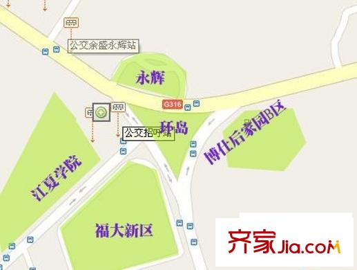 博仕后家園交通圖B區(qū)地圖