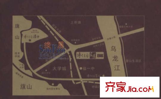 博仕后家園交通圖區(qū)位圖