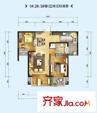 江南水都悅湖 5室 戶型圖