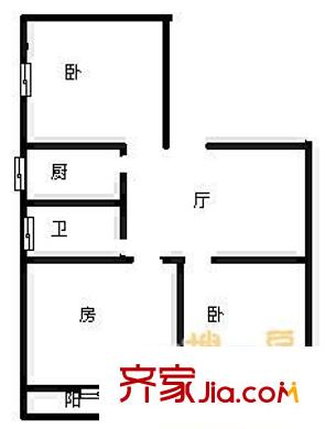 河下小區(qū) 3室 戶型圖