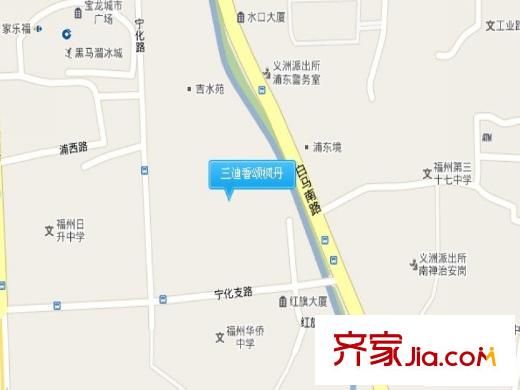三迪香頌楓丹交通圖