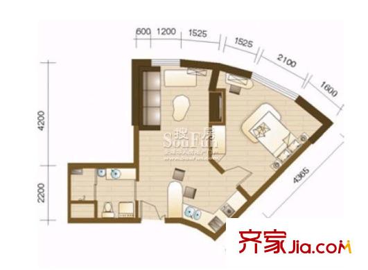 前進(jìn)四路小區(qū)戶型圖1室2廳 戶型圖 1室2廳1衛(wèi)1廚