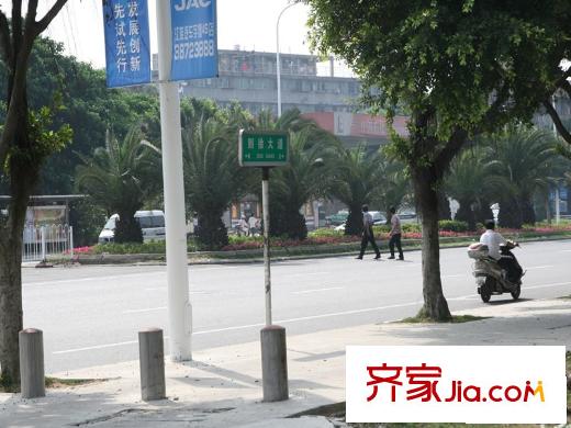 都會(huì)華彩交通圖道路指示牌