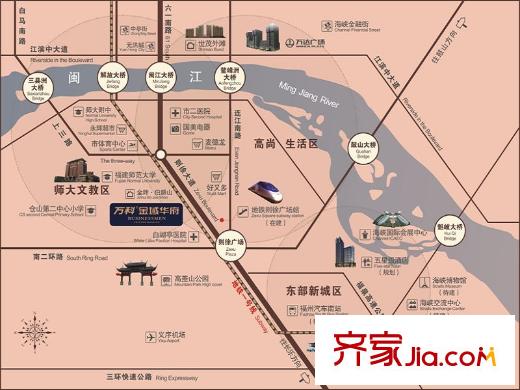 萬科金域華府交通圖交通地圖