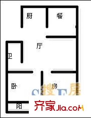 臥湖新苑 3室 戶型圖