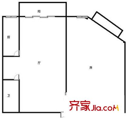西湖好美家 2室 戶型圖