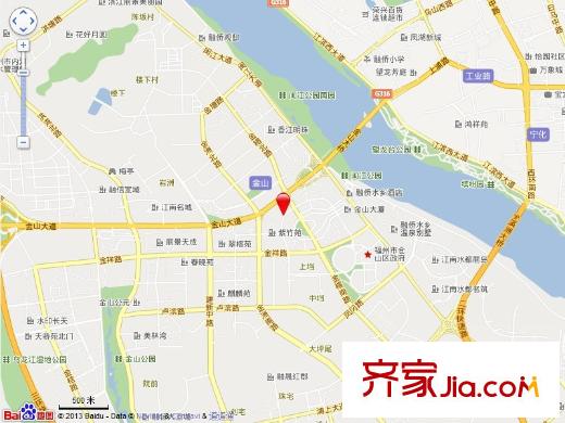 金山碧水一期紫竹苑交通圖