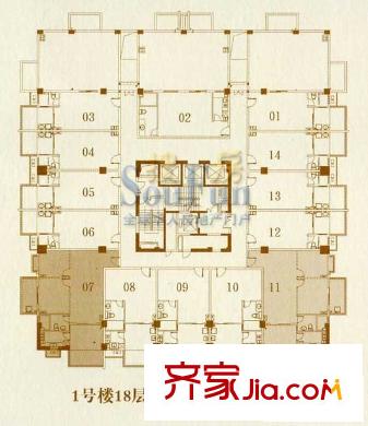 陽(yáng)光假日公寓 戶型圖