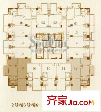 陽(yáng)光假日公寓 戶型圖