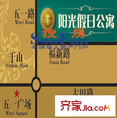 陽(yáng)光假日公寓交通圖