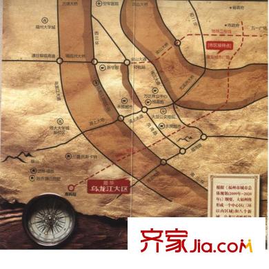 烏龍江大區(qū)交通圖