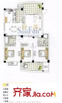 福州 武夷綠洲 戶型圖