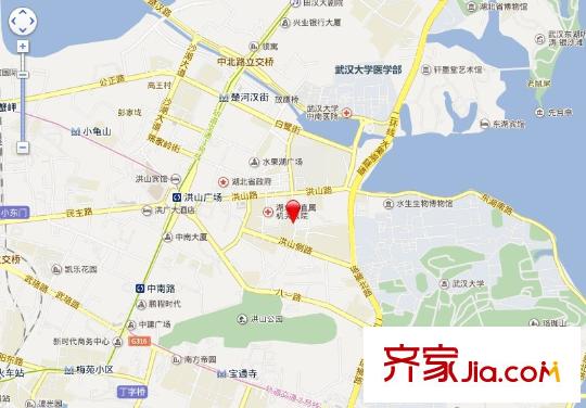水果湖張家灣小區(qū)交通圖