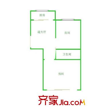 浦上小區(qū) 2室 戶型圖