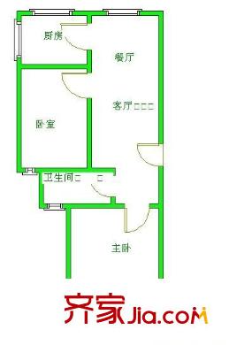 浦上小區(qū) 2室 戶型圖