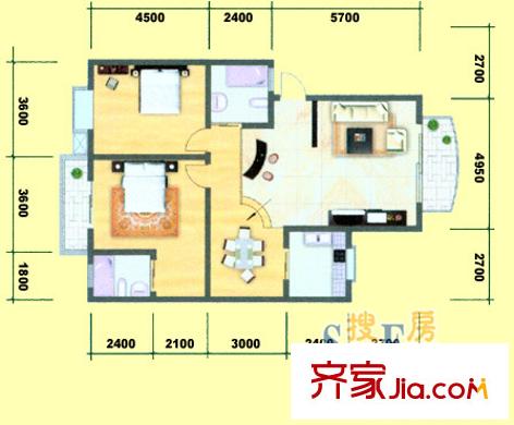 常陽麗江城 戶型圖