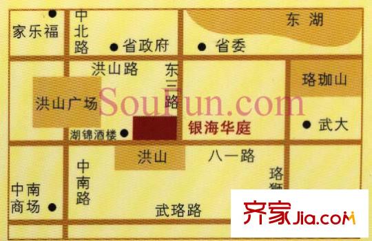 銀海華庭交通圖