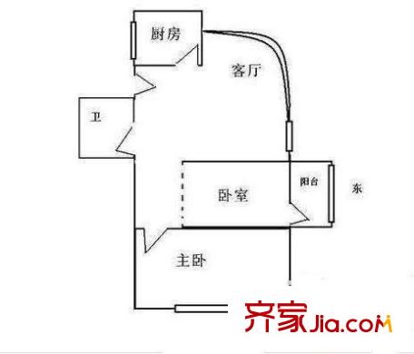 金樽名都 2室 戶型圖
