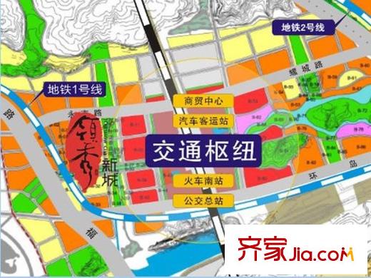 領(lǐng)秀新城交通圖區(qū)位圖