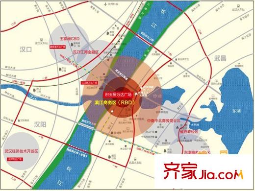 武漢萬達(dá)九號(hào)公館交通圖