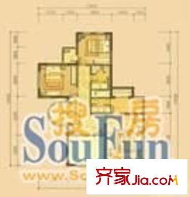 世茂天城二期臻園戶型圖世茂天城2期.臻園 4室 戶型圖 4室1廳1衛(wèi)1廚