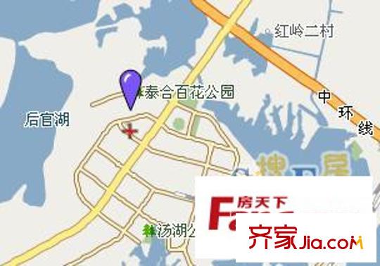 博學(xué)華府交通圖區(qū)位圖