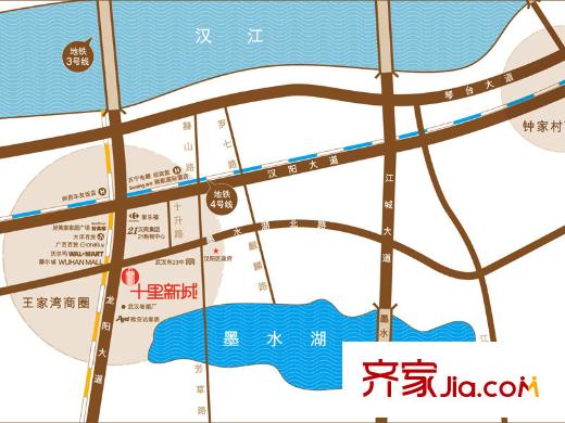 中大十里新城區(qū)位圖
