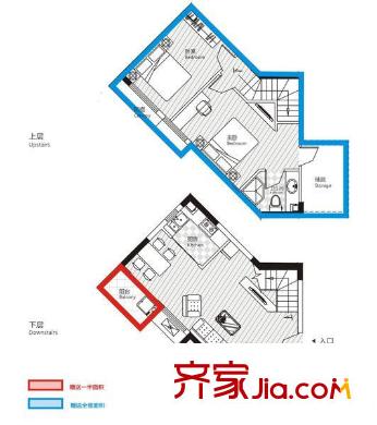 南國SOHO520戶型圖2室2廳 戶型圖 2室2廳2衛(wèi)