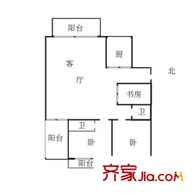 金山碧水二期摘仙苑戶型圖金山碧水二期摘仙苑 3室 戶型圖 3室2廳2衛(wèi)1廚