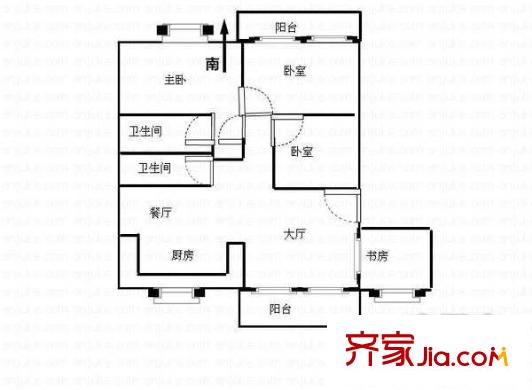 閩都大莊園麗水琴灣 4室 戶型圖