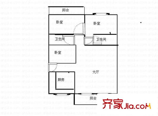 閩都大莊園麗水琴灣 3室 戶型圖