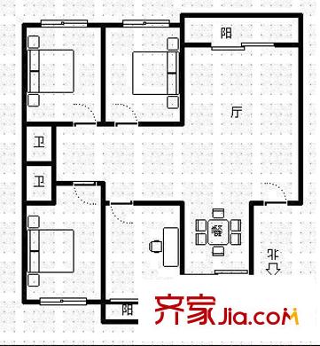 閩都大莊園麗水琴灣 4室 戶型圖
