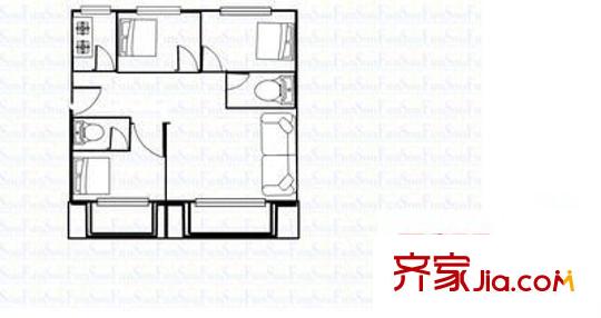金山碧水三期冬馨苑戶型圖金山碧水三期冬馨苑 3室 戶型圖 3室2廳2衛(wèi)1廚