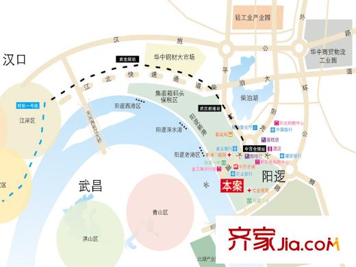 萊茵城交通圖區(qū)位圖