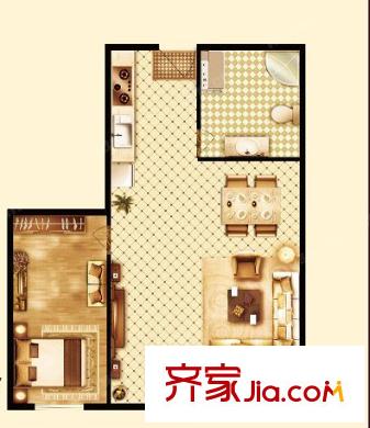 凱樂花園戶型圖一室二廳 戶型圖 1室2廳
