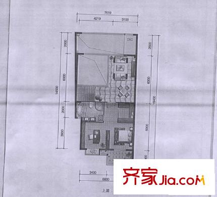 江南水都蘭邑戶(hù)型圖蘭邑樓王 3室3廳3衛(wèi)1廚