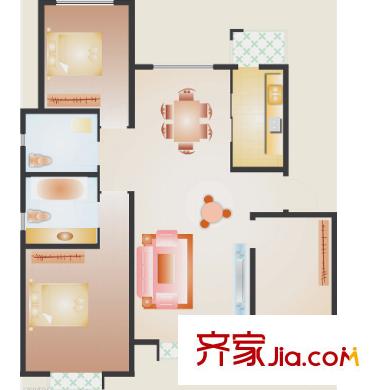 柴林頭東區(qū)戶型圖2室2廳 2室2廳