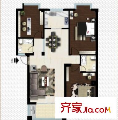 柴林頭東區(qū)戶型圖3室2廳 3室2廳