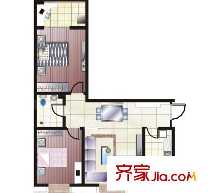 柴林頭東區(qū)戶型圖2室2廳 2室2廳