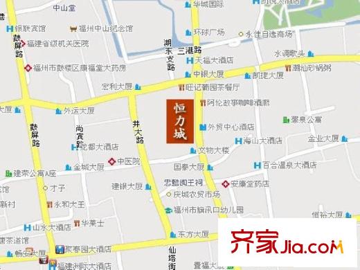 恒力城交通圖