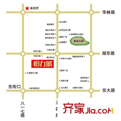 恒力城交通圖區(qū)位圖