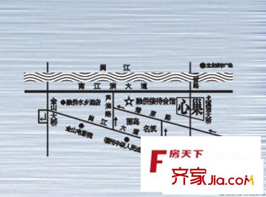 江南水都心巢交通圖區(qū)位圖