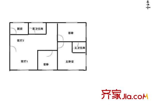 金山碧水三期春曉苑戶型圖金山碧水三期春曉苑 3室 戶型圖 3室2廳2衛(wèi)1廚