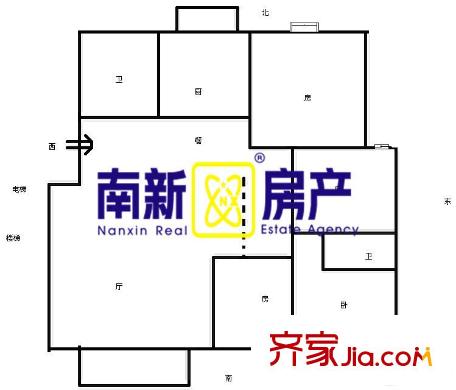 北京金山 4室 戶型圖