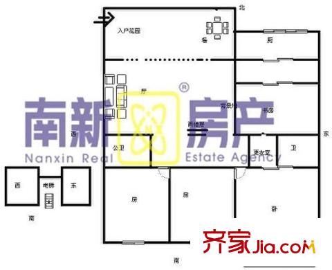 北京金山 3室 戶型圖