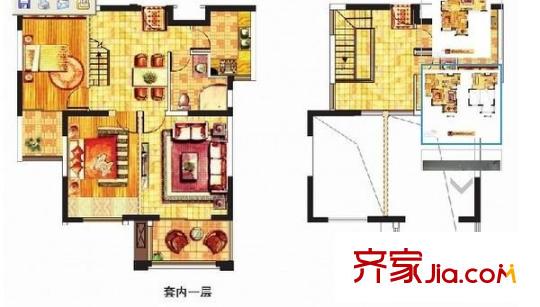 北京金山 5室 戶型圖