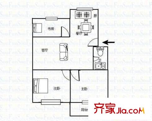 茶會(huì)小區(qū) 0室 戶型圖