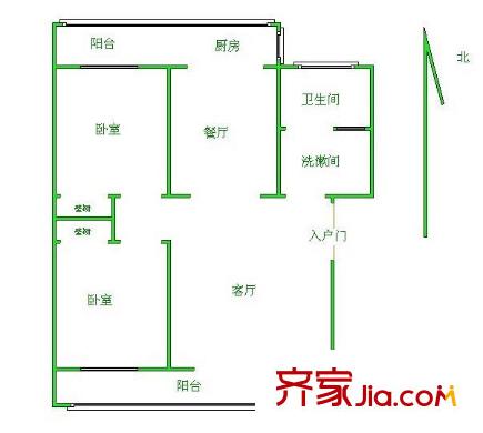 薛峰社區(qū)（還建房）戶型圖薛峰社區(qū) 戶型圖 2室2廳