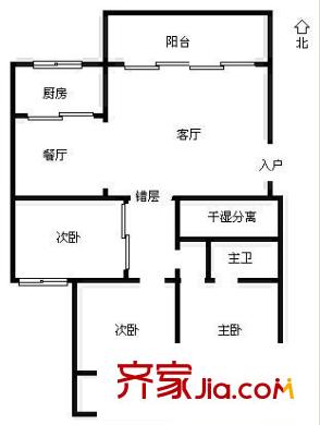 金色維也納 3室 戶型圖